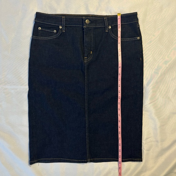 Lauren Ralph Lauren Dark Blue Denim Skirt - SZ 10 - Picture 4 of 7